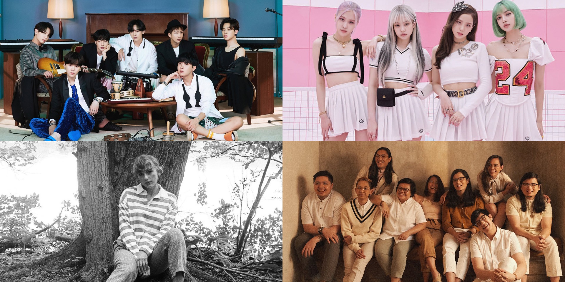 BTS, Ben&Ben, BLACKPINK, Taylor Swift, and more top Spotify Wrapped Philippines 2020